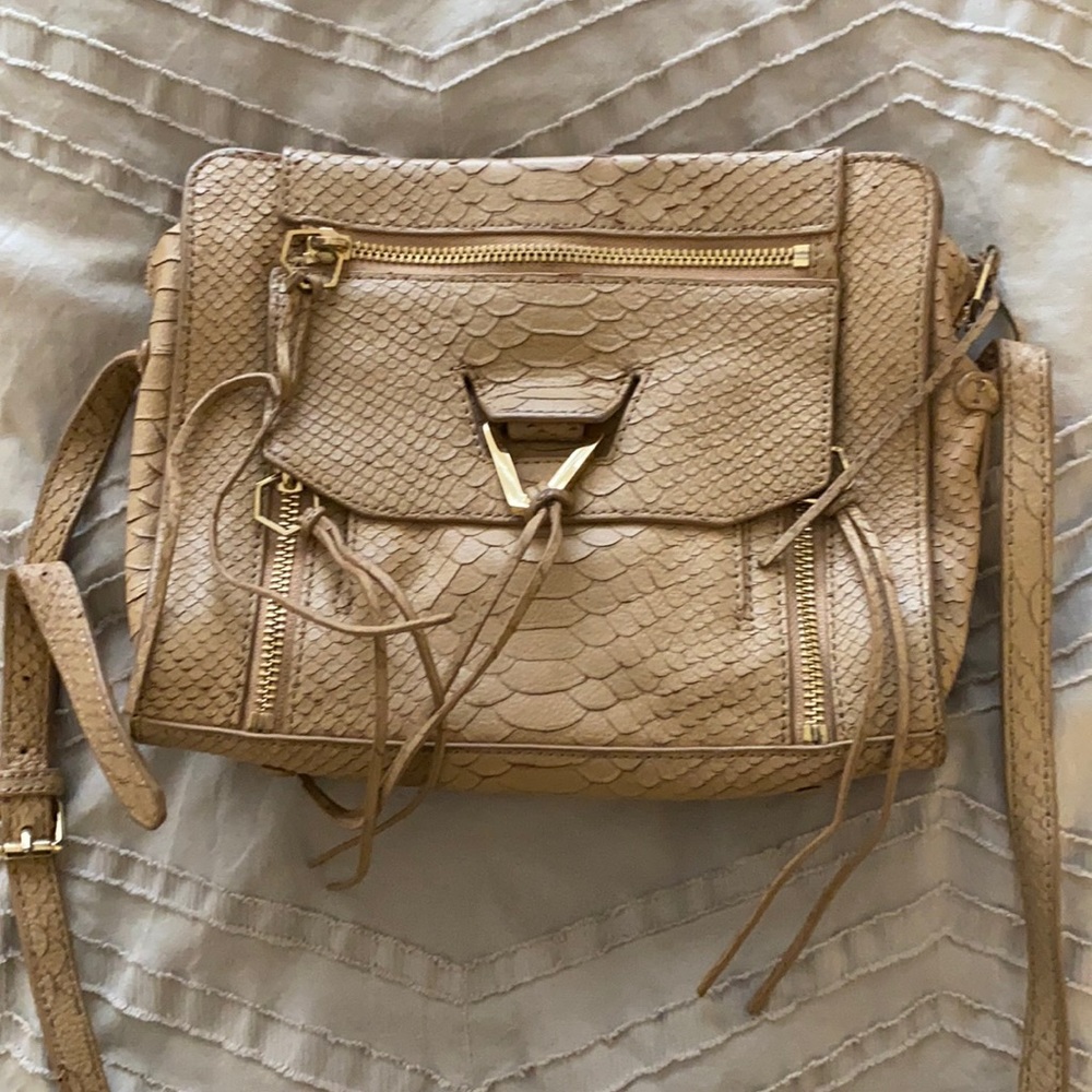 Vince Camuto Tan Leather Crossbody Bag